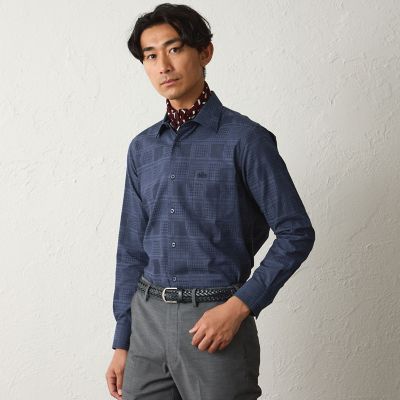 ＜BAKER STREET (Men)＞デニムジャカードシャツ