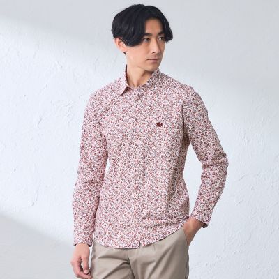 ＜BAKER STREET (Men)＞ミニフラワープリントシャツ