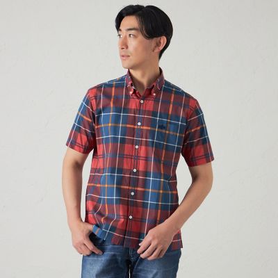 ＜BAKER STREET (Men)＞ＢＩＧタータンシャツ（２Ｌ・３Ｌあり）