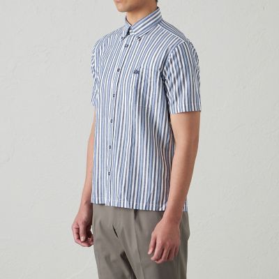 S*K様 Sartoria Attolini ストライプシャツ 16½ / 42 綿麻オルタネイトストライプシャツ | BAKER STREET (Men)/ベイカー