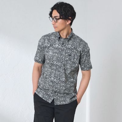 ＜BAKER STREET (Men)＞Ｌｉｂｅｒｔｙ　Ｌｏｄｄｅｎ　Ｗｏｏｄシャツ