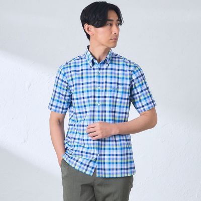 ＜BAKER STREET (Men)＞マルチブロックチェックシャツ