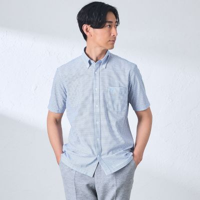 ＜BAKER STREET (Men)＞ＢＥＹＯＮＴＥＣＨ（Ｒ）　フラワー小紋プリントジャージーシャツ