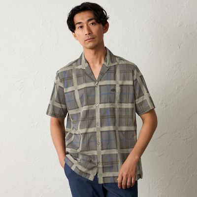 ＜BAKER STREET (Men)＞【ウォッシャブル】手書き風タータンプリントシャツ