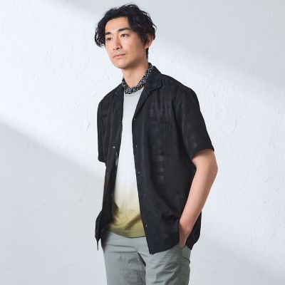 ＜BAKER STREET (Men)＞スラブカラミチェックシャツ