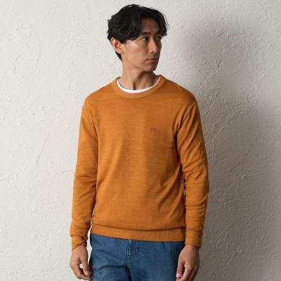 スノー加工クルーネックニット（2L・3Lあり） | BAKER STREET (Men