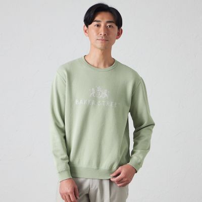 ＜BAKER STREET (Men)＞カレッジプリントスウェット