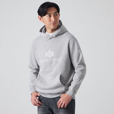 ＜BAKER STREET (Men)＞カレッジプリントフーディー