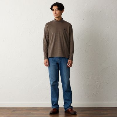 マイクロボーダーモックネックTシャツ | BAKER STREET (Men)/ベイカー 