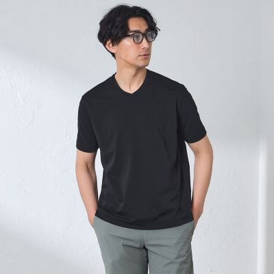 吸水速乾】40Gポンチ VネックTシャツ | BAKER STREET (Men