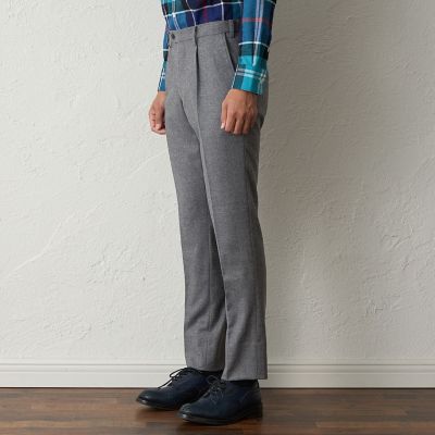 Adjustable Fit】ウールフラノトラウザーズ | BAKER