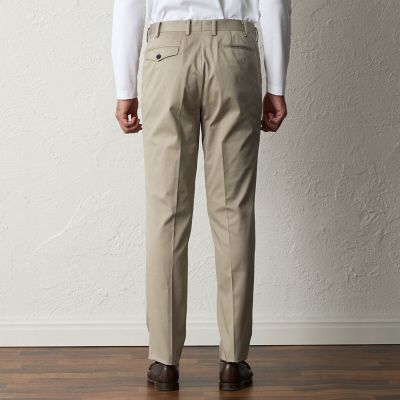 ウォッシャブル】【Adjustable Fit】コットンチノパンツ