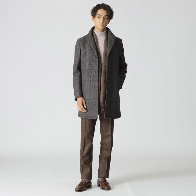Nikkei magazine掲載】カシミヤ混スタンドカラーコート