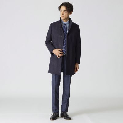 Nikkei magazine掲載】カシミヤ混スタンドカラーコート