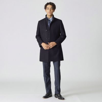 Nikkei magazine掲載】カシミヤ混スタンドカラーコート