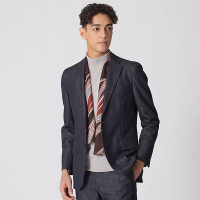 [美品]ポールスチュアート　STUART’S TRAVELER　エントリーライン STUART'S TRAVELER】プレーティングラッセルジャケット