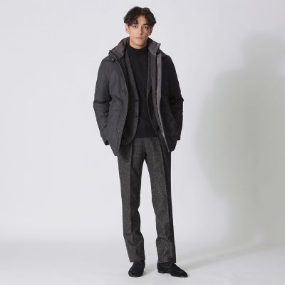 ウールフランネルシェルダウンコート | Paul Stuart (Men)/ポール