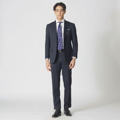 EASTGATEMODEL】Super150'sストライプ柄スーツ