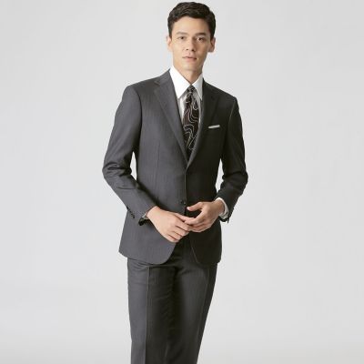 ＜Paul Stuart (Men)＞【ＥＡＳＴＧＡＴＥ　ＭＯＤＥＬ】【Ａｄｊｕｓｔａｂｌｅ　Ｆｉｔ】ウールシャドウストライプスーツ／セットアップ