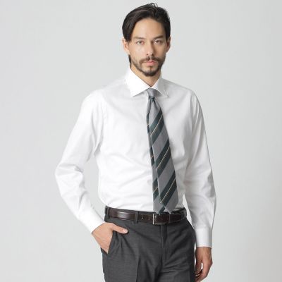 ＜Paul Stuart (Men)＞【Ｎｉｋｋｅｉ　ｍａｇａｚｉｎｅ掲載】シャドウパケセミワイドカラードレスシャツ