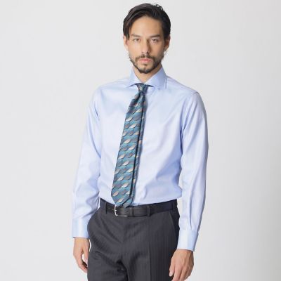 【Ｎｉｋｋｅｉ　ｍａｇａｚｉｎｅ掲載】「ＱＵＩＮＴＥＳＳＥＮＴＩＡＬ」エジプシャンコットンフレンチツイルドレスシャツ