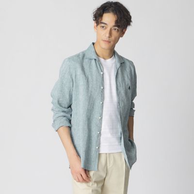 ウォッシャブル】シャンブレーリネンシャツ | Paul Stuart (Men