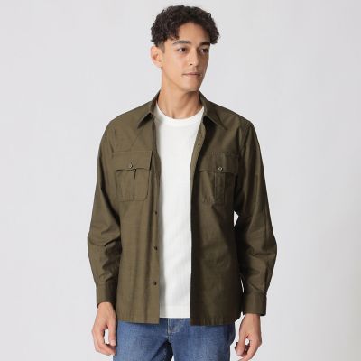 ＜Paul Stuart (Men)＞サファリシャツ