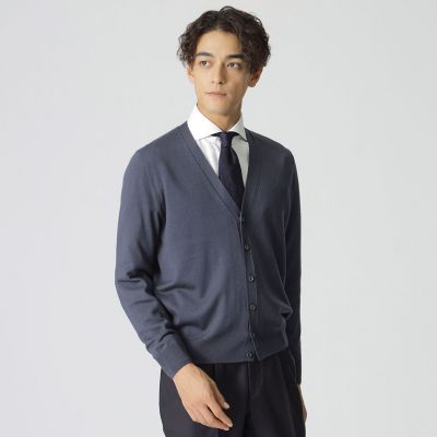 Paul Stuart (Men)/ポール・スチュアート 【ウォッシャブル】ハイゲージＶカーディガン