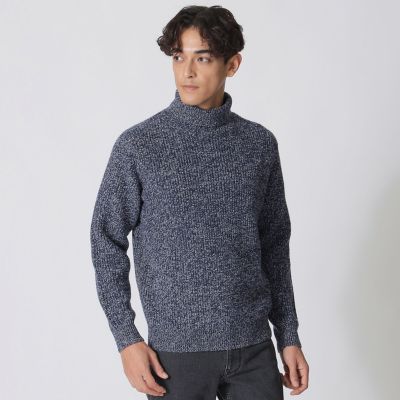 ＜Paul Stuart (Men)＞ネップメランジ　タートルネックセーター