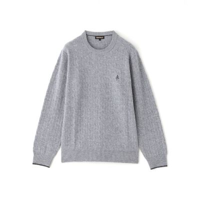 【ＷＥＢ・一部店舗限定】ミニケーブル柄クルーネックセーター