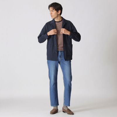 ハニカムボーダー／半袖Tシャツ | Paul Stuart (Men)/ポール
