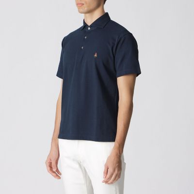 新品★Paul Stuart 鹿の子カッタウェイポロシャツ L ブルー 鹿の子カッタウェイポロシャツ | Paul Stuart (Men)/ポール