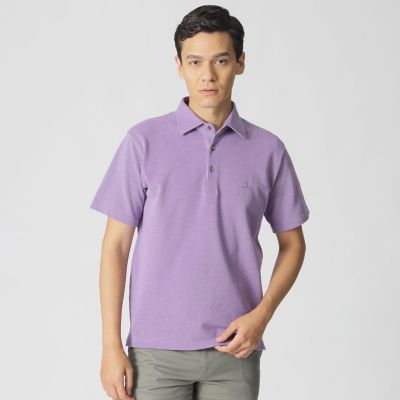 Paul Stuart (Men)/ポール・スチュアート メランジツイストポロシャツ