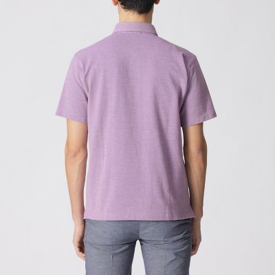 G9713*新品タグ付ポールスチュアート ポロシャツ 2点セット M 紫 水色. メランジツイストポロシャツ | Paul Stuart (Men)/ポール