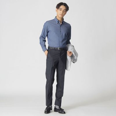 90s ポールスチュアート スラックス パンツ メンズ 実寸 36 30 / オールド サマー ウール チェック ツータック ワイド ストレート ボトムス ストレッチウールトロ スラックス | Paul Stuart (Men)/ポール