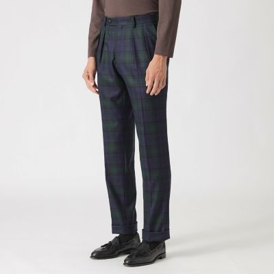 paul smith23AW / タータンチェック ストレートパンツ タータンチェックトラウザーズ | Paul Stuart (Men)/ポール