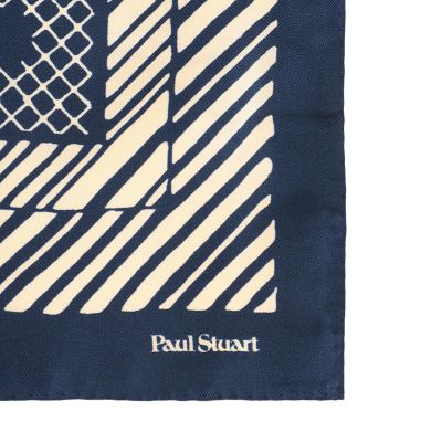 手書き調プリント／チーフ | Paul Stuart (Men)/ポール・スチュアート