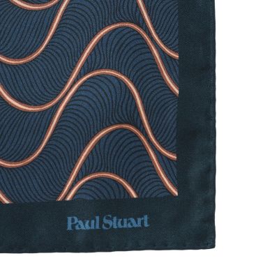 ウェーブ調プリント／チーフ | Paul Stuart (Men)/ポール