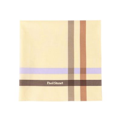 ＜Paul Stuart (Men)＞カラーラインプリントハンカチ