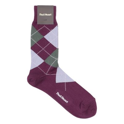 ＜Paul Stuart (Men)＞アーガイル柄　カラーソックス
