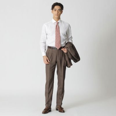 COLLECTION LINE】セミスプレッドカラードレスシャツ