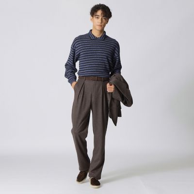 COLLECTION LINE】ムリネストライプ／ニットポロ | Paul