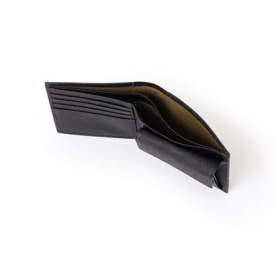 レザー二つ折り財布 ブラック ハンドステッチ プリズムハンドステッチ／二つ折り財布 | Paul Stuart (Men)/ポール