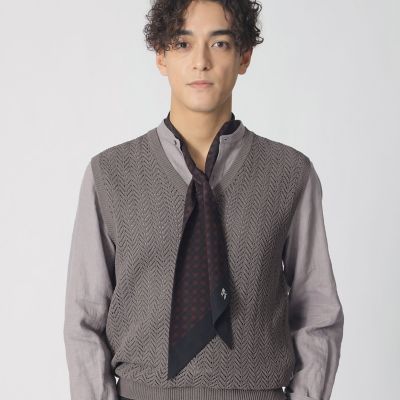 COLLECTION LINE】ドットウェーブ柄ストール | Paul