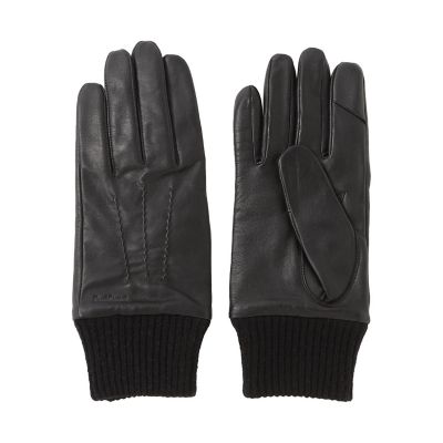 Paul Stuart(ポールスチュアート)　ラムレザー×カシミヤ　手袋　メンズ WEB限定】レザーニットコンビグローブ | Paul Stuart (Men)/ポール
