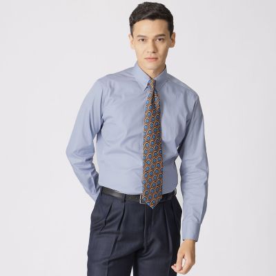 ＜Paul Stuart (Men)＞【Ｎｉｋｋｅｉ　ｍａｇａｚｉｎｅ掲載】「Ｃｏｌｌｅｃｔｉｏｎ　Ｌｉｎｅ」２００／２ツイル　タブカラードレスシャツ