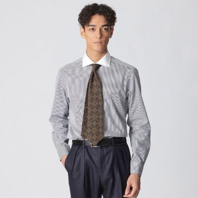 Paul Stuart (Men)/ポール・スチュアート 【数量限定】「ＣＯＬＬＥＣＴＩＯＮ　ＬＩＮＥ」ストライプ柄　セミワイドカラードレスシャツ