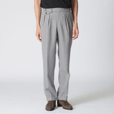 【タグ付】 Paul Stuart Collection Line トラウザース 数量限定】「COLLECTION LINE」2インプリーツ