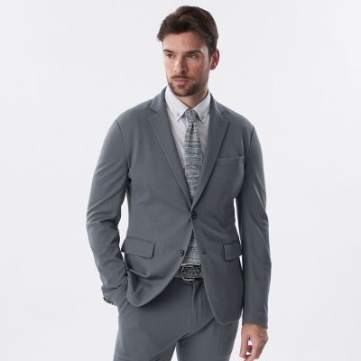 EPOCA UOMO (Men)/エポカ ウォモ 【セットアップ対応】変形ヘリンボーンジャージージャケット