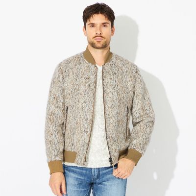 PRIMA COLLECTION】ウールミックスツイードブルゾン
